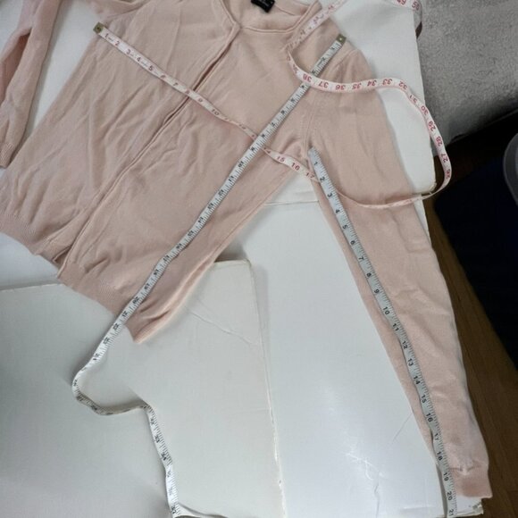 Vintage 100% Cashmere C&A Your‎ Sixth Sense Pink Cardigan Sz XS - Picture 14 of 14